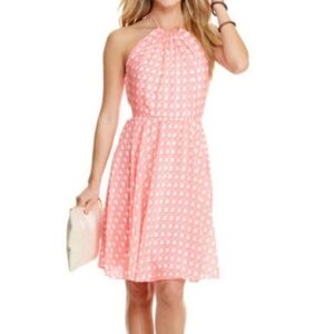 VINEYARD VINES CANING PINK SILK PRINT DRESS SZ. 6